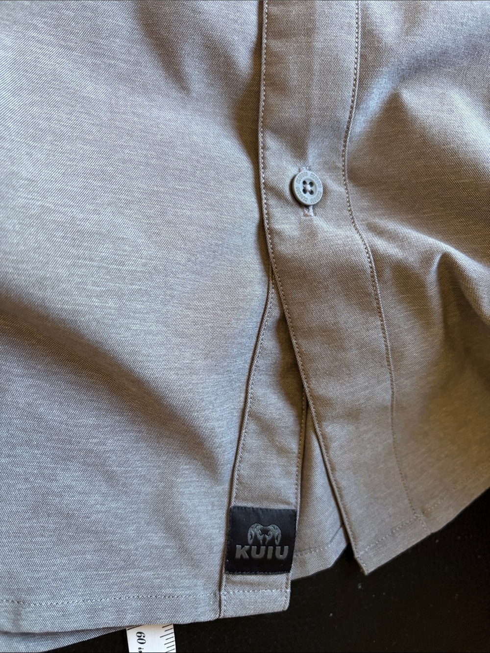 Kuiu Performance Button Up Shirt Mens Gray Long Sleeve Lightweight Stretch 3XL - Picture 7 of 9